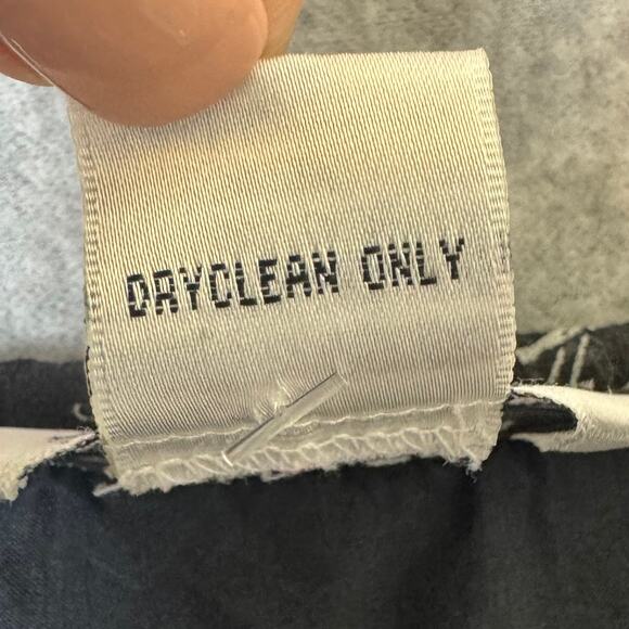 Allison Taylor Silk Blouse Women’s Petite Large Black Ruffle Whimsy Fairy Boho - Picture 10 of 14